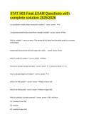 STAT 503 Final EXAM Questions with complete solution 2025&sol;2026