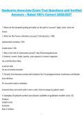Guidewire Associate Exam&comma; Professional Certification&comma; 2026&sol;2027 &ndash; Test Questions with Verified Answers Rated 100&percnt; Correct