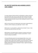 MA 200 TEST QUESTION AND ANSWERS &lpar;LATEST&rpar; 100&percnt; CORRECT