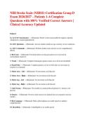 NIH Stroke Scale &lpar;NIHSS&rpar; Certification Group D Exam 2026&sol;2027 &ndash; Patients 1&ndash;6 Complete Questions with 100&percnt; Verified Correct Answers &vert; Clinical Accuracy Updated