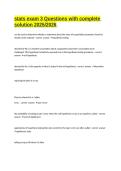stats exam 3 Questions with complete solution 2025&sol;2026 