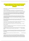 Journeyman Electrician Practice Test with all Correct & 100&percnt; Verified Answers &vert;Latest Update &vert;Already Graded A&plus;