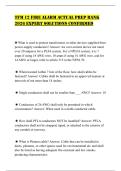 TFM 12 FIRE ALARM ACTUAL PREP BANK 2026 EXPERT SOLUTIONS CONFIRMED