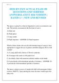 HESI RN EXIT ACTUAL EXAM 150 QUESTIONS AND VERIFIED ANSWERS&vert;LATEST 2026 VERSION &vert; RATED A &plus; &vert; NEW AND REVISED