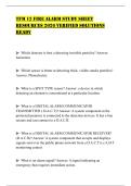 TFM 12 FIRE ALARM STUDY SHEET RESOURCES 2026 VERIFIED SOLUTIONS READY