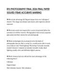 BYU PHOTOGRAPHY FINAL 2026 FINAL PAPER SOLVED ITEMS ACCURATE MARKING