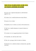 TKM FINAL EXAMINATION GUIDE 2026 ACCURATE ANSWERS INCLUDED