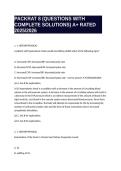 PACKRAT 8 &lpar;QUESTIONS WITH COMPLETE SOLUTIONS&rpar; A&plus; RATED 2025&sol;2026