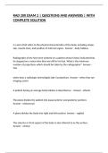 RAD 200 EXAM 2 &vert; QUESTIONS AND ANSWERS &vert; WITH COMPLETE SOLUTION