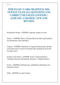 POB EXAM 3 UARK SHADWICK 2026 NEWEST EXAM ALL QUESTIONS AND CORRECT DETAILED ANSWERS &vert; ALREADY A GRADED &vert; NEW AND REVISED