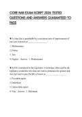 CORE NAB EXAM SCRIPT 2026 TESTED QUESTIONS AND ANSWERS GUARANTEED TO PASS