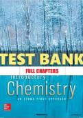 Complete Test Bank &ndash; Introductory Chemistry &lpar;Atoms-First Approach&rpar; All Chapters Included &vert; High-Yield Questions & Verified Answers &vert; Graded A&plus;