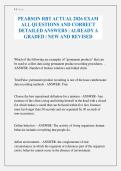 PEARSON RBT ACTUAL 2026 EXAM ALL QUESTIONS AND CORRECT DETAILED ANSWERS &vert; ALREADY A GRADED &vert; NEW AND REVISED
