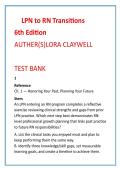 LPN to RN Transitions Test Bank &ndash; Claywell 6th Edition &vert; LPN-RN Bridge NCLEX-Style MCQs