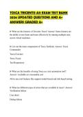 TOSCA TRICENTIS AS1 EXAM TEST BANK 2026 UPDATED QUESTIONS AND A&plus; ANSWERS GRADED A&plus;