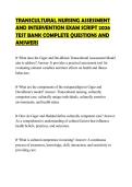 TRANSCULTURAL NURSING ASSESSMENT AND INTERVENTION EXAM SCRIPT 2026 TEST BANK COMPLETE QUESTIONS AND ANSWERS