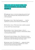 TRMA 830 ACTUAL EXAM PAPER 2026 TESTED QUESTIONS AND SOLUTIONS GRADED A&plus;