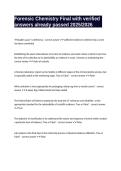 Forensic Chemistry Final with verified answers already passed 2025&sol;2026