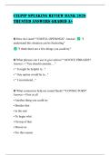 CELPIP SPEAKING REVIEW BANK 2026 TRUSTED ANSWERS GRADED A&plus;