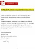 AANP Practice Questions and Answers &lpar;Verified&rpar; Latest 2025-2026 Graded A&plus;
