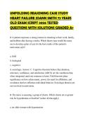 UNFOLDING REASONING CASE STUDY HEART FAILURE JOANN SMITH 72 YEARS OLD EXAM SCRIPT 2026 TESTED QUESTIONS WITH SOLUTIONS GRADED A&plus;