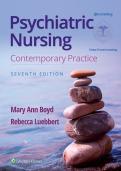 Psychiatric Nursing&colon; Contemporary Practice 7th Edition &lpar;2022&rpar; &ndash; Boyd &ndash; EBook PDF