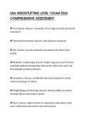 USA WEIGHTLIFTING LEVEL 1 EXAM 2026 COMPREHENSIVE ASSESSMENT