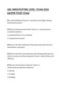 USA WEIGHTLIFTING LEVEL 1 EXAM 2026 MASTER STUDY EXAM