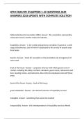 HTM EXAM &num;1 &lpar;CHAPTERS 1-4&rpar; QUESTIONS AND ANSWERS 2026 UPDATE WITH COMPLETE SOLUTION