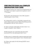 CPRP PRACTICE EXAM 2026 COMPLETE CERTIFICATION STUDY GUIDE