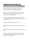 CQIB EXAM ACTUAL PAPER 2026 QUESTIONS WITH SOLUTIONS GRADED A&plus;