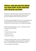 CRITICAL CARE HESI PRACTICE QBANK 2026 EXAM SCRIPT TESTED QUESTIONS WITH DETAILED SOLUTIONS