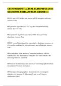 CRYPTOGRAPHY ACTUAL EXAM PAPER 2026 QUESTIONS WITH ANSWERS GRADED A&plus;