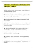 CRYPTOGRAPHY TEST SCRIPT REVIEW 2026 COMPLETE ANSWERS