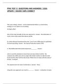 PTAC TEST 3 &vert; QUESTIONS AND ANSWERS &vert; 2026 UPDATE &vert; SOLVED 100&percnt; CORRECT