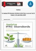 Test Bank For Applying IFRS Standards&comma; 5th Edition&lpar; by Ruth Picker&comma; Leo van der Tas&rpar; All Chapters 1-24&vert; Latest Edition 2026&excl;&excl;&excl;&excl;&excl;