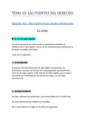 Tema 10&colon; las fuentes del derecho