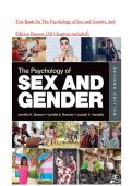 Test Bank for The Psychology of Sex and Gender&comma; 2nd Edition Bosson &lpar;All Chapters included&rpar;latest 2026