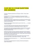 CJUS 300 CH 5 EXAM QUESTIONS AND ANSWERS 