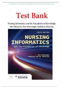 Test Bank For Nursing Informatics and the Foundation of Knowledge 6th Edition by Dee McGonigle&comma; Kathleen Mastrian&vert;&vert;ISBN NO&colon;10&comma;1284293432&vert;&vert;ISBN NO&colon;13&comma;978-1284293432&vert;&vert;All Chapters&vert;&vert;Complete Guide A&plus; &sol; BEST STUDY GUIDE 2026