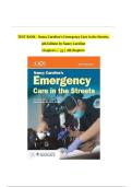 Test Bank For Nancy Caroline&rsquo;s Emergency Care in the Streets&comma; 9th Edition by Nancy Caroline&comma; All Chapters 1 - 53 LATEST