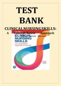 TEST BANK For Clinical Nursing Skills&colon; A Concept-Based Approach&comma; 4th Edition Volume III by Pearson Education&comma; Verified Chapters 1 - 16&comma; Complete Newest Version