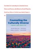 Test Bank For Counseling the Culturally Diverse Theory and Practice&comma; 9th Edition by Derald Wing Sue&comma; David Sue&comma; Helen A&period; Neville&comma; Laura Smith Chapter 1-26&sol;&sol;Best study guide 2026