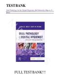 Oral Pathology Test Bank for Dental Hygienist &vert; 8th Edition Q&A &vert; IBSEN Exam Prep