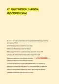 ATI ADULT MEDICAL SURGICAL  PROCTORED EXAM
