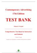 Test Bank &mdash; Contemporary Advertising&comma; 17th Edition &mdash; Michael F&period; Weigold &mdash; ISBN 9781266128882 &mdash; Latest Update 2025&sol;2026 &mdash; &lpar;All Chapters Covered 1&ndash;18&rpar;