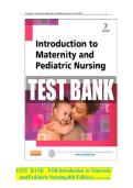 Introduction to Maternity and Pediatric Nursing 7th Edition Leifer Test Bank