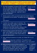 ACLS WRITTEN EXAM STRIPS EXAM QUESTIONS & VERIFIED CORRECT ANSWERS PASSED 100&percnt;