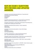 NUR 265 EXAM 4 QUESTIONS WITH REVISED AND UPDATED ANSWERS 