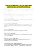 CompTIA CertMaster CE Security&plus; Section 2 Practice Questions &ndash; CompTIA Security&plus;&comma; 2026 &vert; Verified Questions with Correct Answers